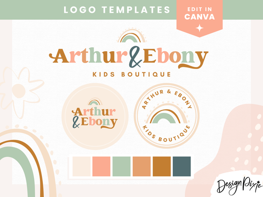 Arthur And Ebony Logo Template
