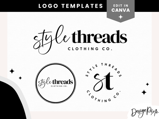 Black And White Logo Design Template