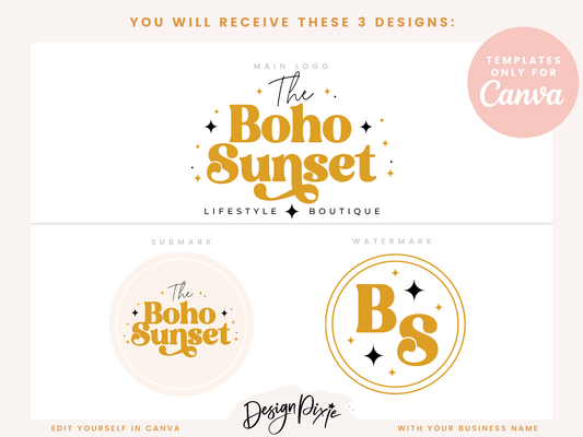 Boho Logo Design Template