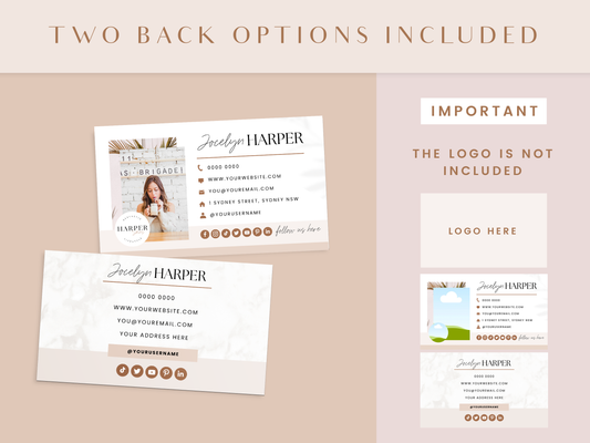 Business Card Template - Harper Skies