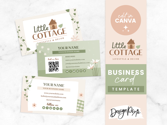 Business Card Template - Little Cottage