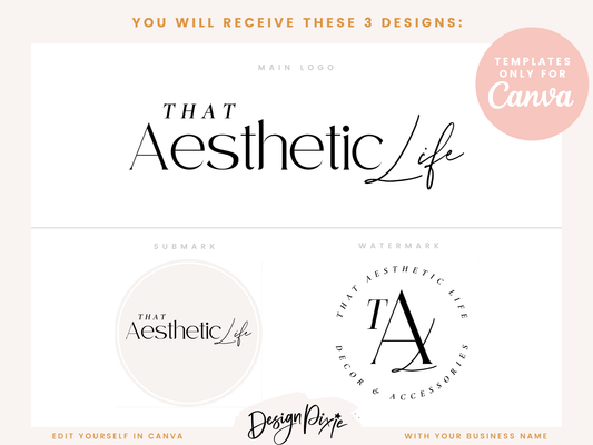 Aesthetic Logo Design Template