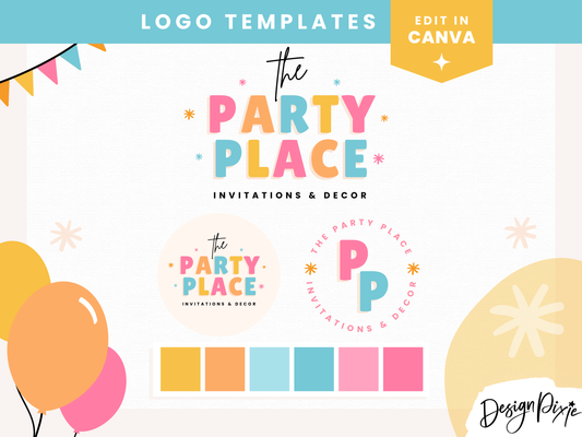 The Party Place Logo Template
