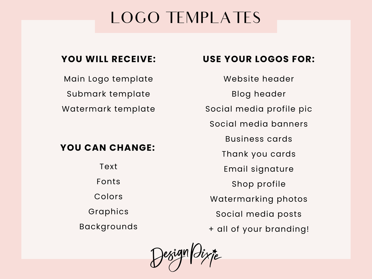 Whimsical Dreamer Logo Template