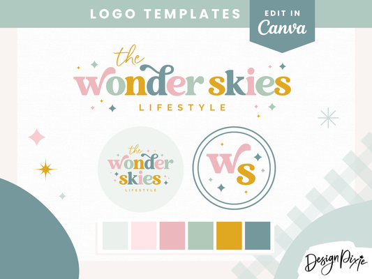 Wonder Skies Logo Template