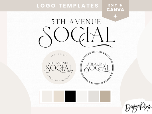 5th Avenue Social Logo Template