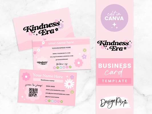 Business Card Template - Kindness Era