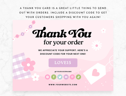 Thank You Card Template - Kindness Era