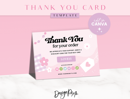 Thank You Card Template - Kindness Era