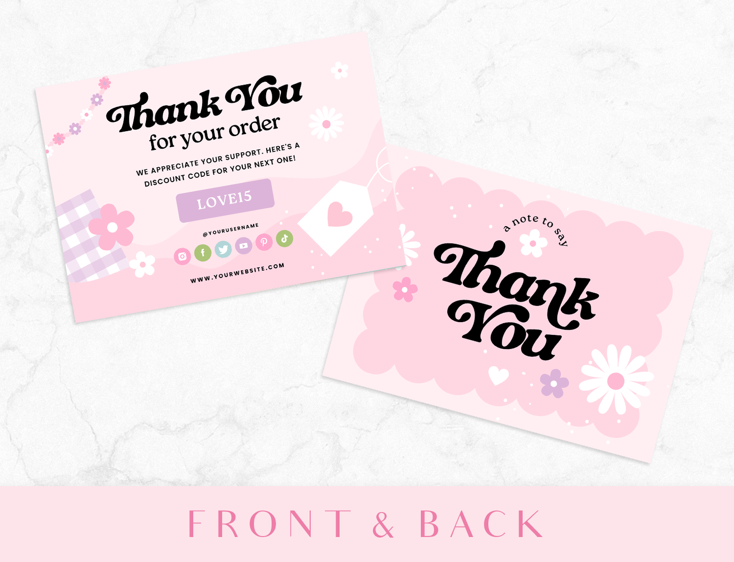 Thank You Card Template - Kindness Era