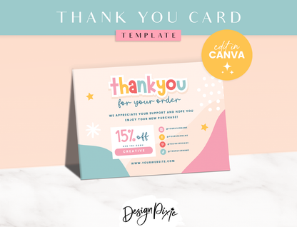 Thank You Card Template - Creation Club
