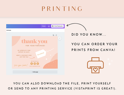 Thank You Card Template - Daze And Magic